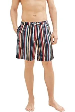TOM TAILOR Costume da Bagno, Uomo, (Navy Multicolor Stripe 31555), L