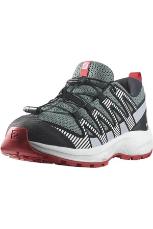 Salomon XA Pro V8 Scarpe Unisex da Passeggio ed Escursionismo per bambini, Calzata precisa, Grip su tutti i terreni, Look sportivo, Stormy Weather/Zen Blue/Goji Berry, 32 EU