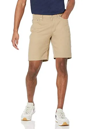 Amazon Pantaloncini a 5 tasche elasticizzati con cuciture interne vestibilità aderente interno gamba 23 cm Uomo, , 29W