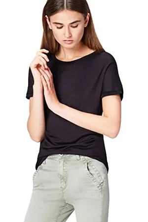 FIND Basic, Maglietta Donna, (Black), 10 (Taglia Produttore: Small)