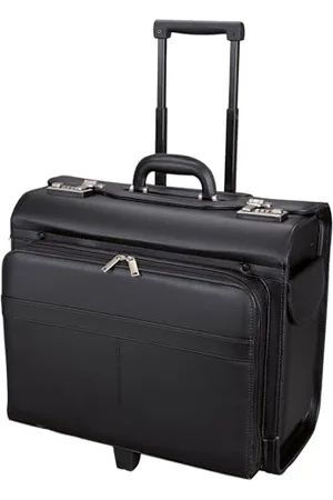 Alassio Pilotenkoffer SAN REMO, Lederimitat, schwarz