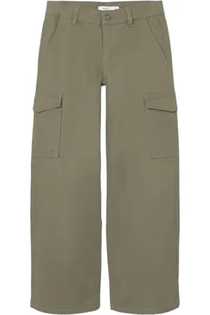 NAME IT Bestseller A/S NKFROSE Wide Twill Cargo 8108-BA Noos Pantaloni, , 146 Bambina