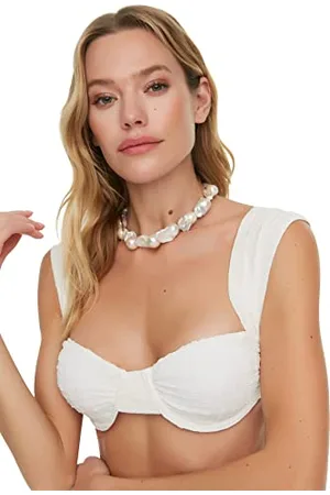 Trendyol Top Jacquard Strutturato Bikini, , 46 Donna