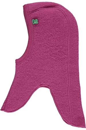 Green Cotton Wool Fleece Balaclava Baby, Passamontagna Bambine,