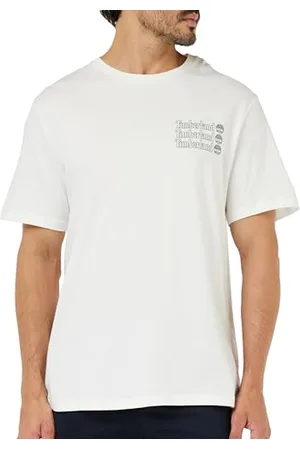 Timberland Short Sleeve Tee 2 Tier3 T-Shirt, Bianco, 3XL Uomo