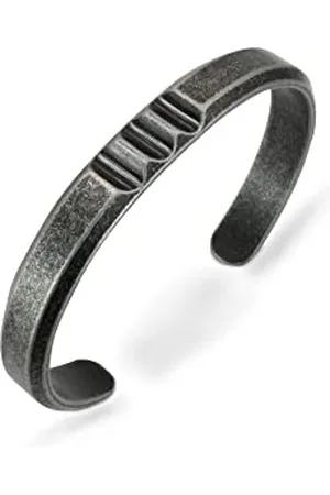 Fynch-Hatton FHJ-0042-B-61 Bracciale in acciaio inox, effetto anticato