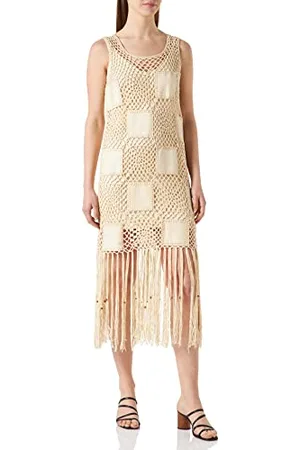Desigual Vest_San Diego Vestito, (Crudo 1001), Medium Donna