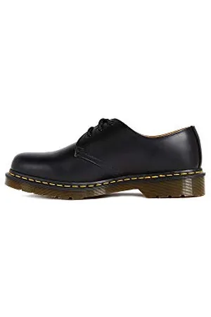 Dr. Martens 1461z Smooth Cherry, Scarpe Basse Stringate Donna, Nero Black Z Welt, 36 EU