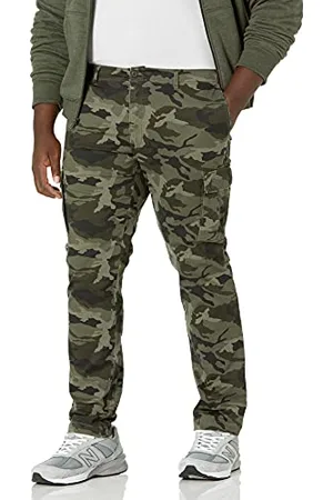Amazon Pantaloni cargo elasticizzati dal taglio dritto (disponibili nelle taglie Big & Tall) Uomo, , 36W / 30L