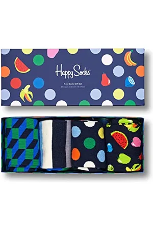 Happy Socks Navys Gift Set, Calzini Unisex adulto, , 41-46 confezione da 4
