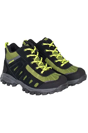 ROCK EXPERIENCE Rainbow Kids, Scarpa da Trekking, 0208 Caviar + 1766 Lime Green, 28 EU