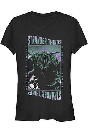Stranger Things Monster Thing Short Sleeve T-Shirt, Black, S Women