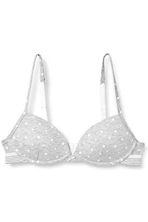 Sanetta Soft Cup BH Grau Reggiseno con Coppe Modellate, , 2A Bambina