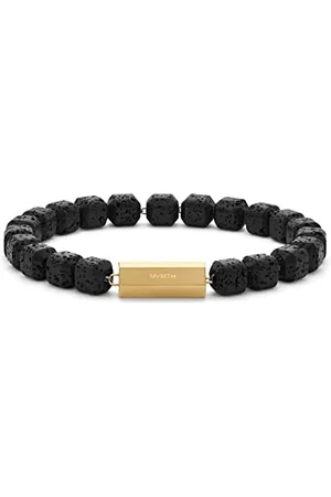 MVMT Braccialetto da uomo Collezione GEO BEAD BRACELET Con perline in pietra lavica - 28200240