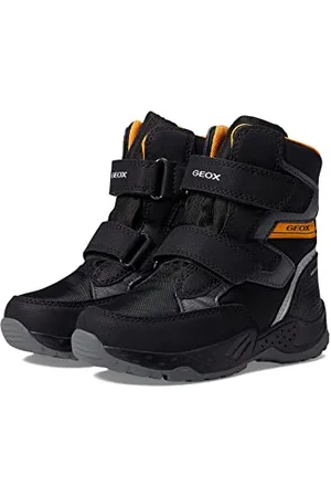 Geox J Sentiero Boy B Abx, Stivaletti Bambini e ragazzi, Nero/Giallo (Black/Yellow), 29 EU