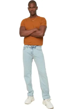Trendyol Jeans Regolari a Vita Normale, , W34 Uomo