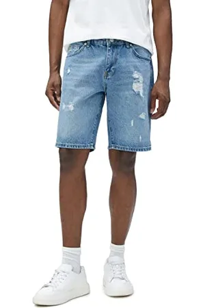 Koton Denim Shorts Bermuda Pocket Detailed Cotton Pantaloncini, Mid Indigo (740), 36 Uomo