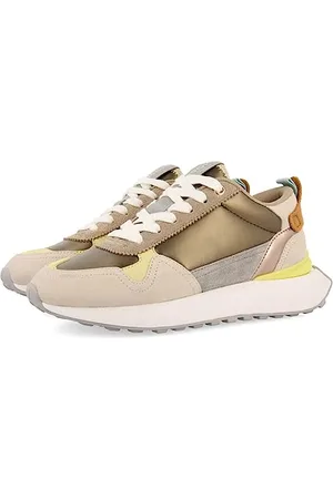 Gioseppo Sneakers Retro Dorate con Dettagli da Donna Selkirk
