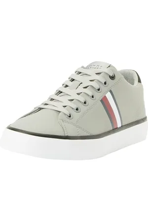 Tommy Hilfiger Uomo Sneakers Vulcanizzate Scarpe, Grigio (Antique Silver), 40