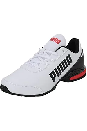PUMA Unisex Equate Sl Scarpe da corsa su strada, White Black High Risk Red, 39 EU