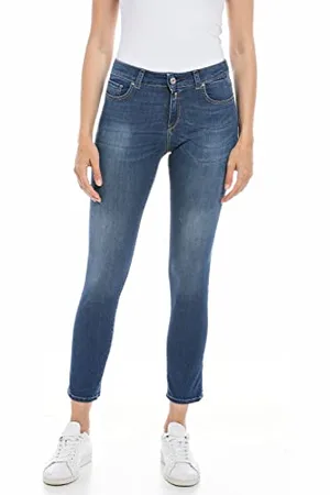 Replay Jeans Donna Faaby Slim Fit Elasticizzati, Blu , W27 x L32