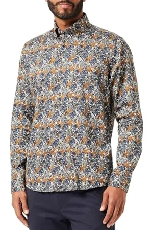 Bugatti 9350-48509 Camicia per Il Tempo Libero 1:1, , XXL Uomo