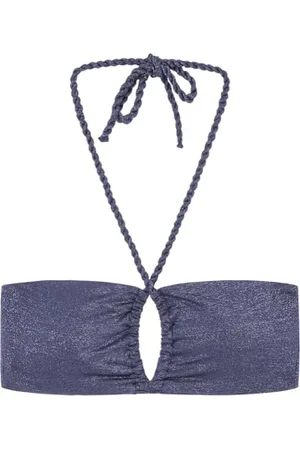 Women secret Navy Blue Sparkly Bandeau Bikini Top Reggiseno, , 100B (Pacco da 7) Donna