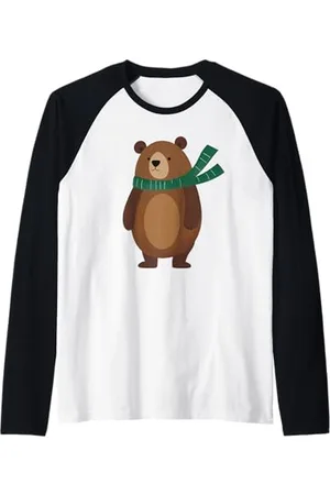 Bear Camicia Orso per Bambini Cutest Ever Maglia con Maniche Raglan