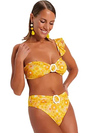 Trendyol Femme Taille Normale Normale Trotter Bas de Bikini, , 34