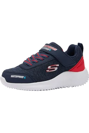 Skechers Bounder Dripper Drop, Scarpe da Ginnastica Bambini e Ragazzi, Navy/Red, 2.5 UK Child