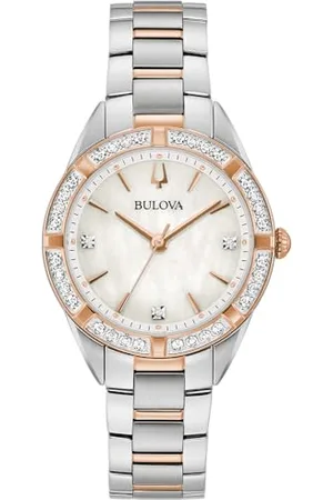BULOVA Orologio Analogico Quarzo Donna con Cinturino in Acciaio Inox 98R281