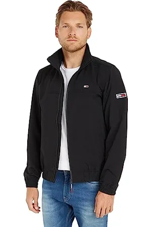Tommy Hilfiger Giacca Uomo Essential Casual Giacca da Mezza Stagione, (Black), XS