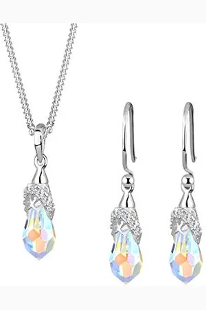 Elli Set di Gioi Kristalle 925 Sterling Silber