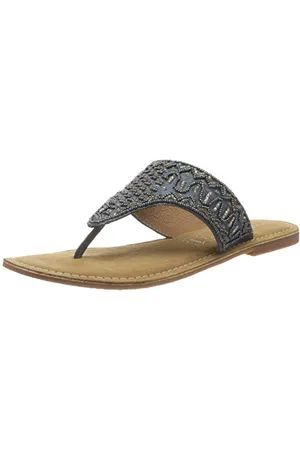 Marc Shoes Chiara, Scarpa Mary Jane Donna, Pelle Ricamata, Grigio Scuro, 36 EU