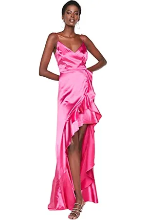Trendyol VOLAN Detailliertes Abendkleid & Abschlusskleid Abito da Sera Formale, , 38 da Donna
