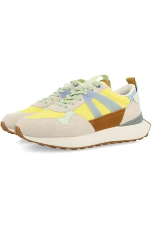 Gioseppo Scarpe da Ginnastica Gialle con Dettagli Multicolor per Donna Adair