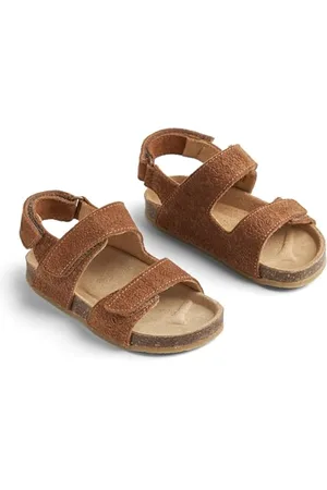 WHEAT Sandali in Sughero Senza Punta Cameron-Unisex-Vera Pelle, Scarpe per Chi Inizia a Camminare, , 34 EU