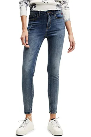 Desigual Alba, 5053 Denim Medium Wash Jeans, , 34 da Donna