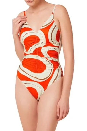 Triumph Donna Summer Allure OP 01, One piece swimsuit, ORANGE - LIGHT COMBINATION, 52 / B