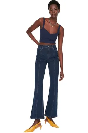 Trendyol Jeans Svasati a Vita Alta, , 64 Donna
