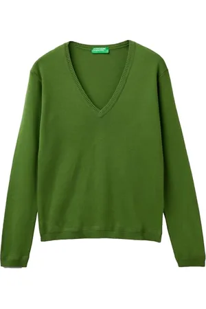 Benetton Maglia Scollo V M/L 1091D4625 Maglione, , XS Donna