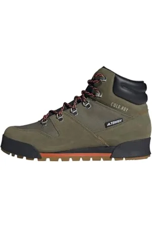 adidas Terrex Snowpitch Cold.RDY Hiking Shoes, Scarpe da Trekking Uomo, Olive Strata/Bronze Strata/Orange, 38 EU