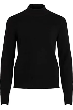 VILA Viril Crewneck L/S Knit Top-Noos Maglione, , L Donna