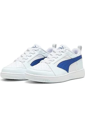 PUMA Rebound V6 Lo AC PS, Sneaker, White-Cobalt Glaze-Dewdrop, 31 EU
