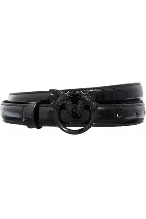 Pinko Love Berry H2 Belt Vitello SPECCHIATO Cintura, , M Donna