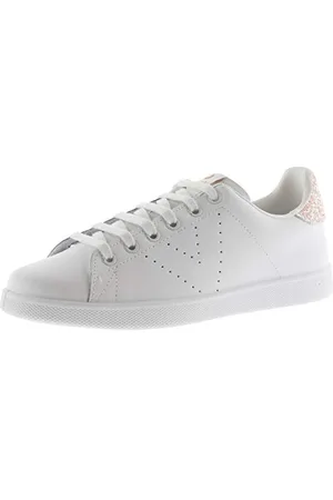 victoria Sneaker Tenis Pelle & Retro Glitterato & Logo Traforato 1125104 per Donna 37