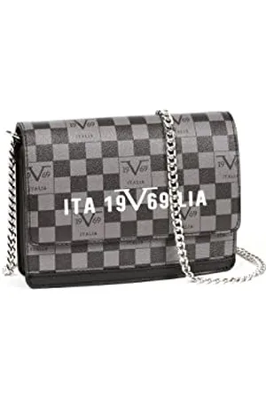 19V69 Italia Women Handbag LEANDRA Black-Grey-Black SILVER