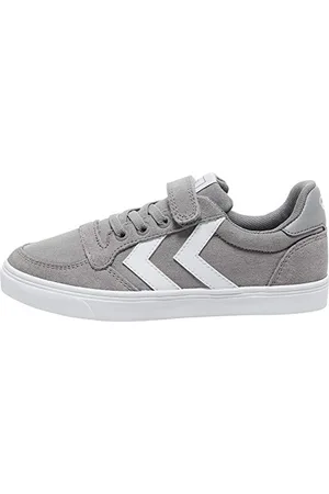 Hummel Slimmer Stadil Low Jr, Scarpe Da Ginnastica Basse, Unisex - Bambini E Ragazzi, Grigio (Frost Grey 2094), 35 Eu