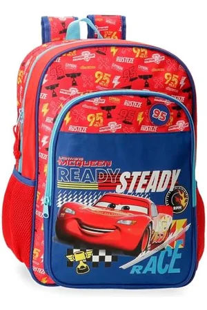 Disney Joumma Cars Lets Race Zaino, Zaino Scuola, Realizzato in Poliestere, Tasche e Scomparti, Spalline larghe e regolabili., , Zaino 40