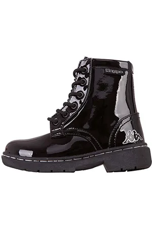 Kappa Deenish Shine K Unisex Kids Scarpe per jogging su strada Unisex - Bambini e ragazzi, Nero (Black/Silver), 34 EU